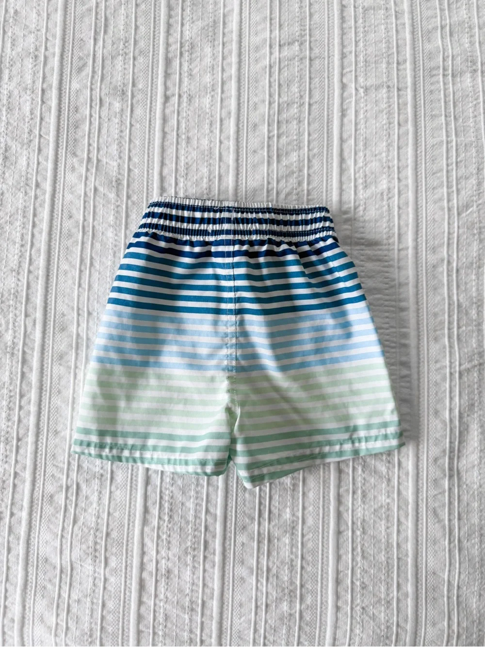 RuggedButts Baby Boy Coastal Stripe Swim Trunks 6-12M